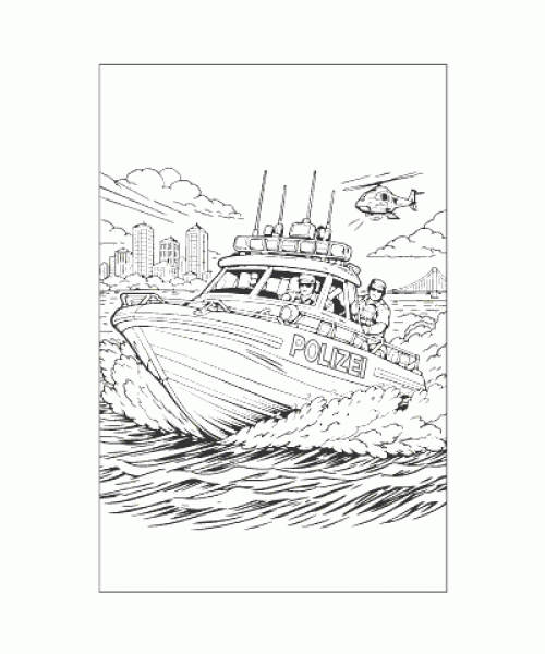 Ausmalbild Polizei 032
