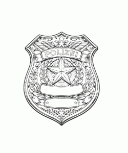 Ausmalbild Polizei 034