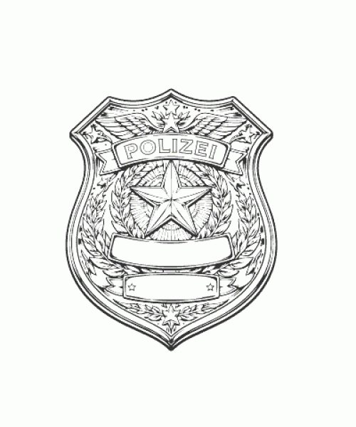 Ausmalbild Polizei 034