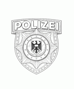 Ausmalbild Polizei 036