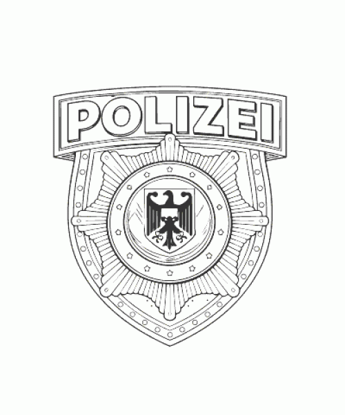 Ausmalbild Polizei 036