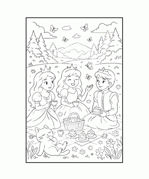 Ausmalbild Prinzessin 010