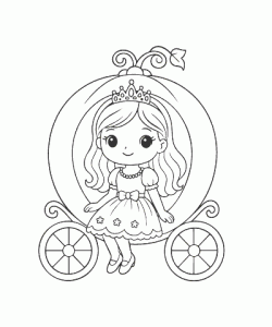 Ausmalbild Prinzessin 018