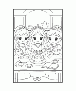 Ausmalbild Prinzessin 021