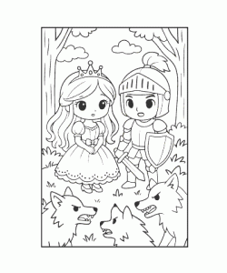 Ausmalbild Prinzessin 026