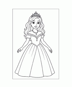 Ausmalbild Prinzessin 031