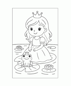 Ausmalbild Prinzessin 041