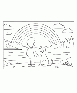 Ausmalbild Regenbogen 012