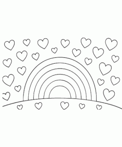Ausmalbild Regenbogen 018