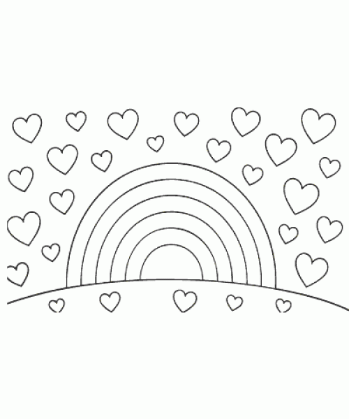 Ausmalbild Regenbogen 018