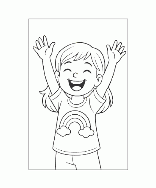 Ausmalbild Regenbogen 025