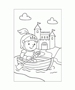 Ausmalbild Ritter 010