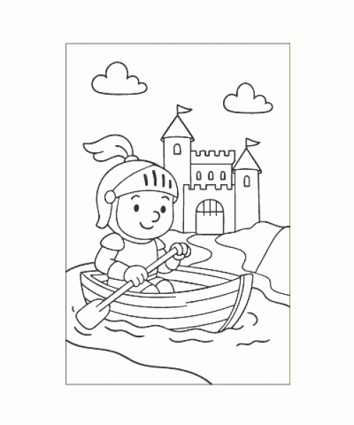 Ausmalbild Ritter 010