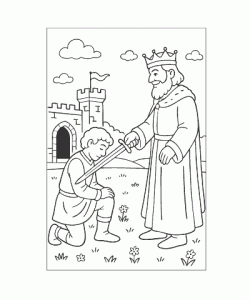 Ausmalbild Ritter 014