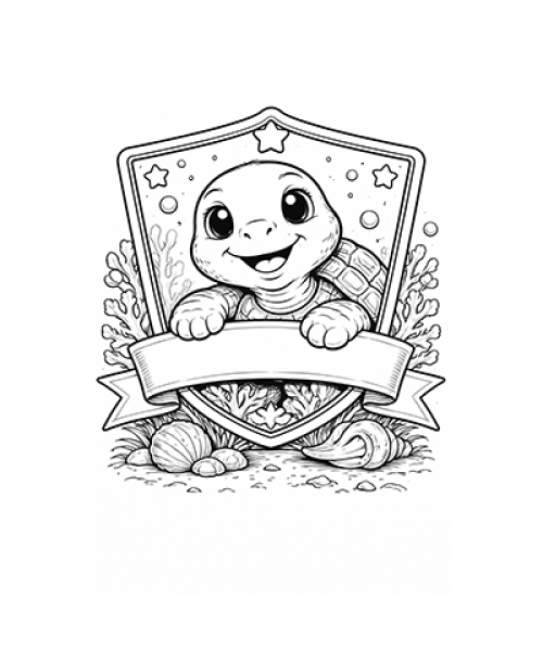 Ausmalbild Schildkröte 030