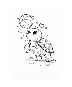 Ausmalbild Schildkröte 034