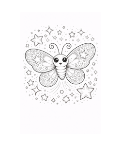 Ausmalbild Schmetterling 038