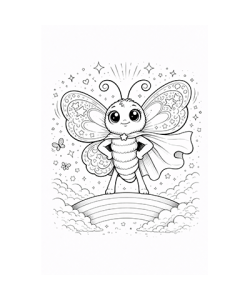 Ausmalbild Schmetterling 044