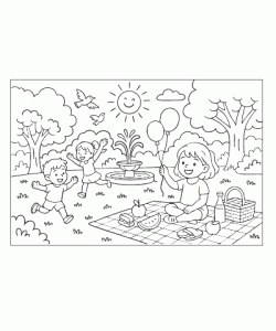 Ausmalbild Sommer 005