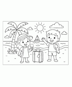 Ausmalbild Sommer 007
