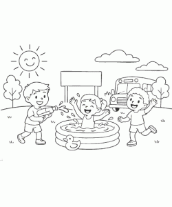 Ausmalbild Sommer 012