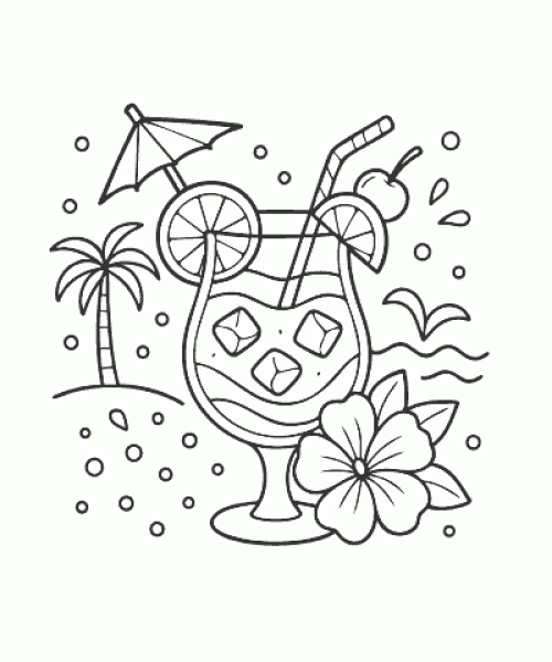 Ausmalbild Sommer 013