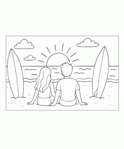 Ausmalbild Sommer 017