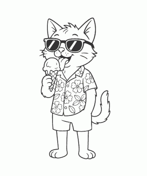 Ausmalbild Sommer 022