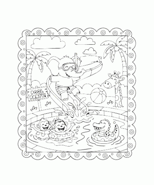 Ausmalbild Sommer 027