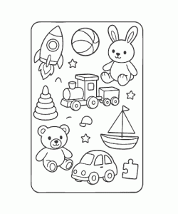 Ausmalbild Spielzeug 013