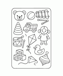Ausmalbild Spielzeug 021
