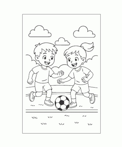 Ausmalbild Sport 002