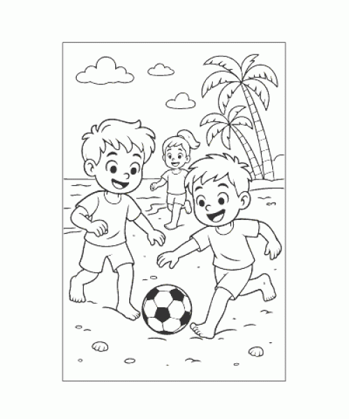 Ausmalbild Sport 009