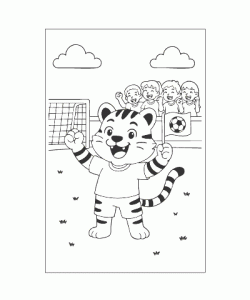 Ausmalbild Sport 010