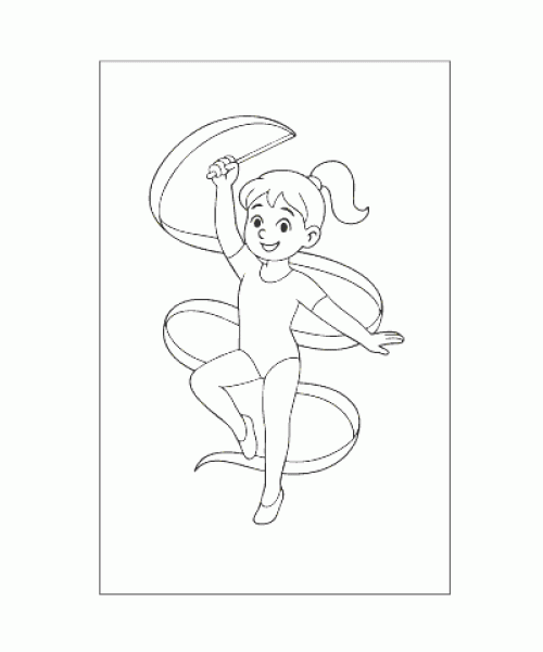 Ausmalbild Sport 024