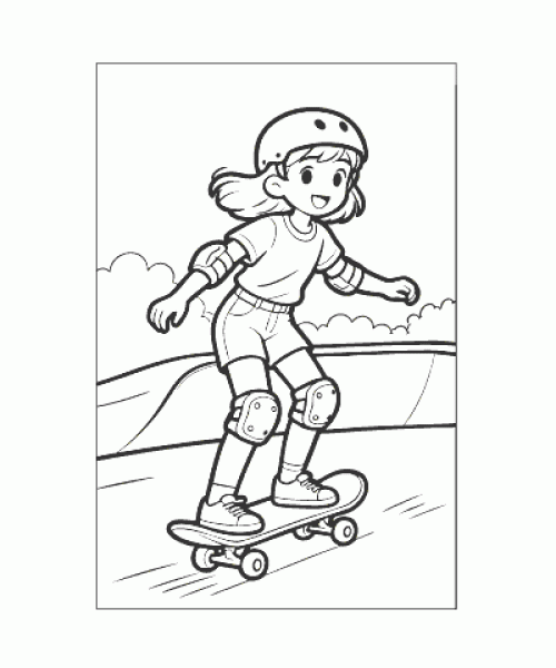 Ausmalbild Sport 033