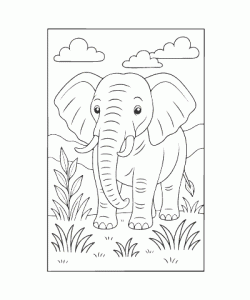 Ausmalbild Tiere 012