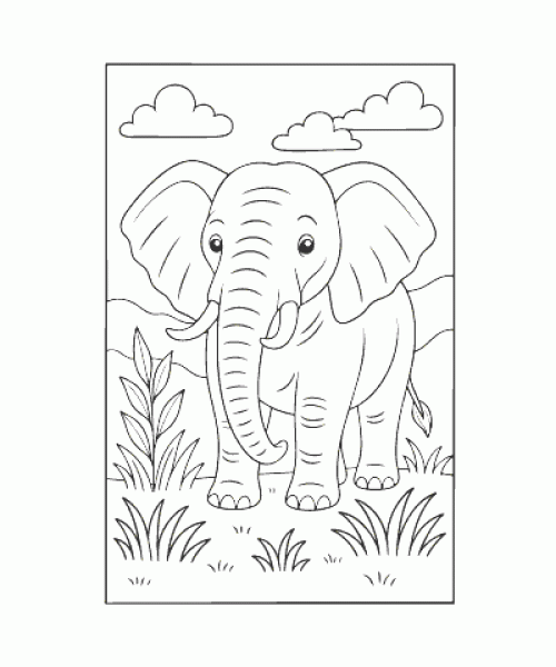 Ausmalbild Tiere 012