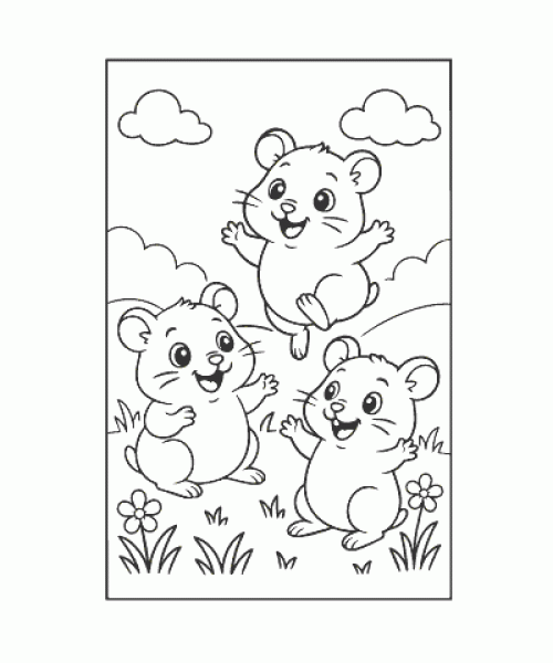 Ausmalbild Tiere 029