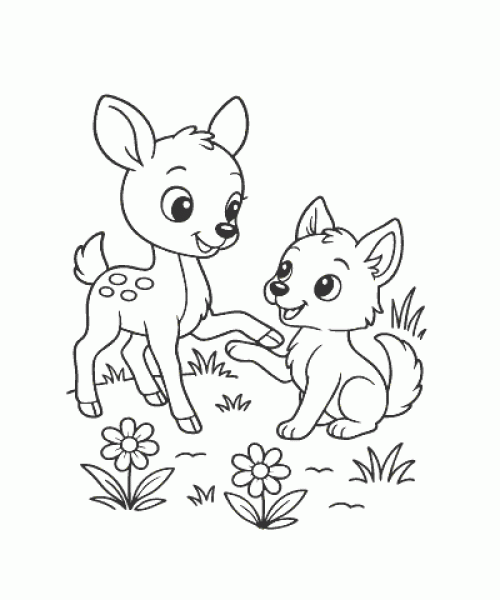 Ausmalbild Tiere 051