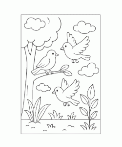 Ausmalbild Tiere 058