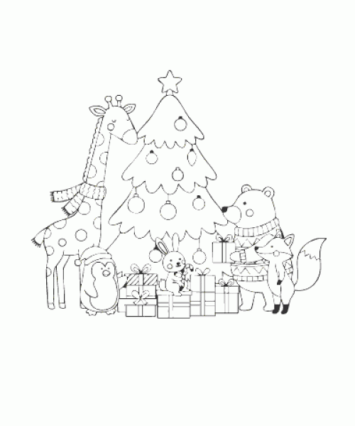 Ausmalbild-Weihnachten-085