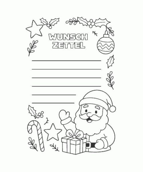 Ausmalbild Weihnachten 090