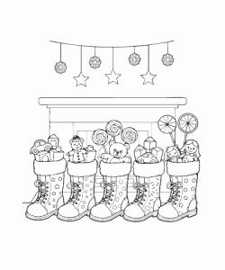 Ausmalbild Weihnachten 092