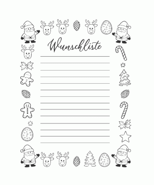 Ausmalbild Weihnachten 094