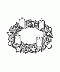 Ausmalbild Weihnachten 095