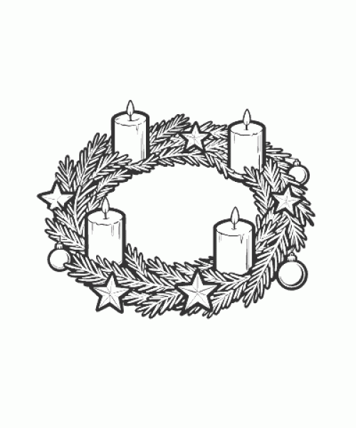 Ausmalbild Weihnachten 095