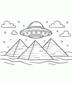 Ausmalbild Weltall 011