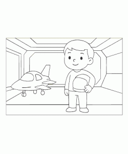 Ausmalbild Weltall 013