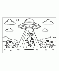 Ausmalbild Weltall 014